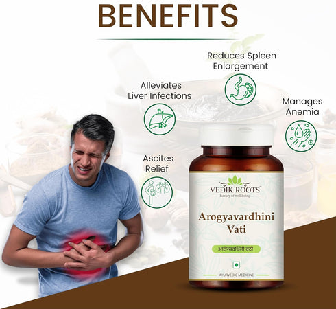 Arogyavardhini Vati Tablets - Natural Detox and Liver Health Support, 120 Tablets (360)