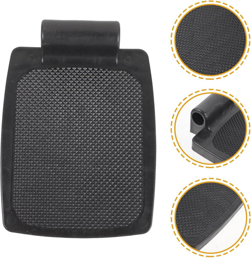 1.9cm Artibetter Universal Wheelchair Footplates Pair Hole Heavy Duty Plastic Pedals Stable Footrest for Patient