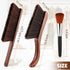 3 Pcs Wooden Hand Broom Set with Long Soft Bristles, Detail Brushes for Dusting Home, Car, Sofa, Workshop Cleaning