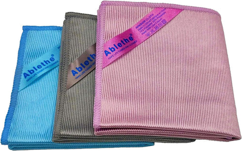 Window Cleaning Cloth - Microfiber Cleaning Cloth, Premium Polishing Rags, Lint Free,