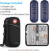 Insulin Cooler Travel Case with 2 Ice Packs, Water Resistant Insulated Diabetic Medication Organizer Bag (Black)