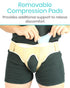 Vive Hernia Support Truss - Hernia Belt for Single/Double Inguinal or Sports Hernia - Medium with 2 Compression Pads