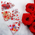 SIROGOGO 50 Pieces Heart Candy Bags, Organza Jewelry Pouches for Jewelry Packaging, Valentine's Day Party Supply