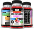 Kaya Naturals Adult Multi Vitamin Gummy, Strawberry Flavor, Biotin, Vitamins A, C, E, Zinc, B-12, 60 Gummies