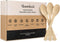 Bamboo Spoons Set, 100 Biodegradable Utensils, Reusable or Disposable Eco-Friendly Flatware for Parties