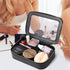Clear Makeup Bag for Women, Transparent Cosmetic Case, Portable Accessories Bag for Car (A/Black, M)