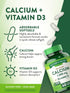 Nature's Truth Calcium 1200 mg with Vitamin D3 5000 IU | 60 Softgels, Non-GMO & Gluten Free