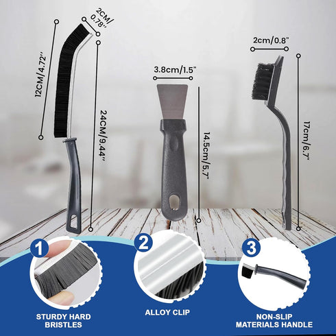 WANTO 7Pcs Crevice Cleaning Brush, Multifunctional Cleaning Brush Scrub Brush,Toilet Brush,Used in Narrow Corner Tight