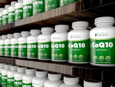 Purely Holistic CoQ10 100mg - 240 SoftGels, 8 Month Supply, Ubiquinone Supplement with Organic Olive Oil