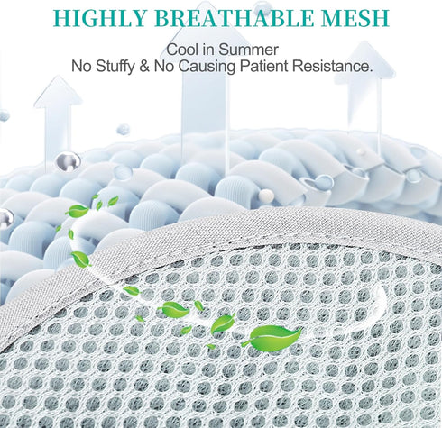 Medical Restraint Gloves - 2Pcs Hand Protective Gloves for Dementia Patients, Elderly, Autistic Child, Gray