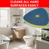 OKcedier 1 2 1 Spin Mop Replacement Head for O Cedar EasyWring Tank, Includes Magic Scrubber Sponge Brushes & Connector