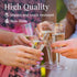 Prestee 100 Clear Disposable Champagne Flutes - Perfect for Toasting, Weddings, Parties & New Year's Eve - 2024