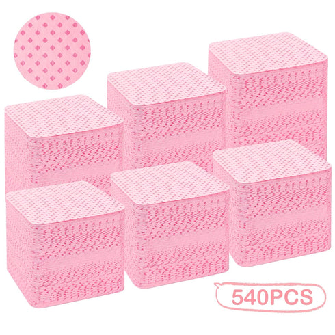 Lint Free Nail Wipes, 540PCS Nail Polish Remover Wipes, Super Absorbent Soft Wipes for Nail Art and Extensions