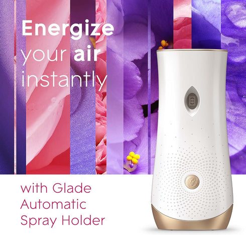 Glade Automatic Spray Refill, Rose & Bloom Air Freshener for Home and Bathroom, 6.2 Oz, 3 Count