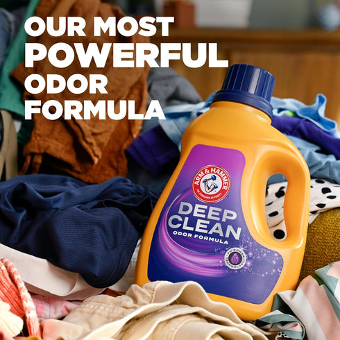 HAMMER 75 Oz, 50 ARM & Deep Clean Odor Formula Liquid Laundry Detergent, Radiant Burst Scent, Fl Loads