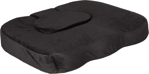 PCP Black Orthopedic Seat Cushion with Removable Coccyx Pad