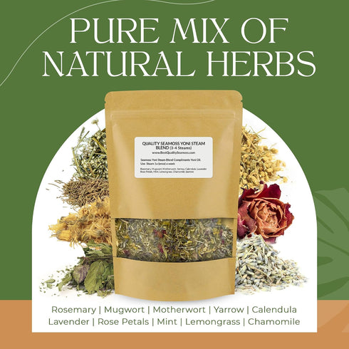 Pack 3-4 2 (2 oz Sitz Bath Yoni Steam Herbs Relaxing Facial SelfCare, Ph Balance Complements Yoni Bowl and Yoni Oil