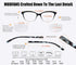 MODFANS Women Reading Glasses 1.5, 4 Pair Stylish Ladies Readers with Comfort Spring Hinge, Pouch Included