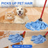 Microfiber Mop Cloth Heads Replacements: One Mop Handle with Two Blue Microfiber Cloth Heads Compatible with All