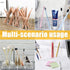 Cerpourt Clear Makeup Brush Organizer, Acrylic Storage Holder with 4 Slots for Desk Accessories