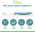 NIMBUS Extra Soft Toothbrushes (Regular Head) - Periodontist Design Tapered Bristles for Sensitive Teeth, 10 Pack,