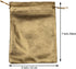 Pack of 100 Heavy Duty Gold Drawstring Organza Jewelry Pouches - 5"x 7" for Wedding Party Favor Bags
