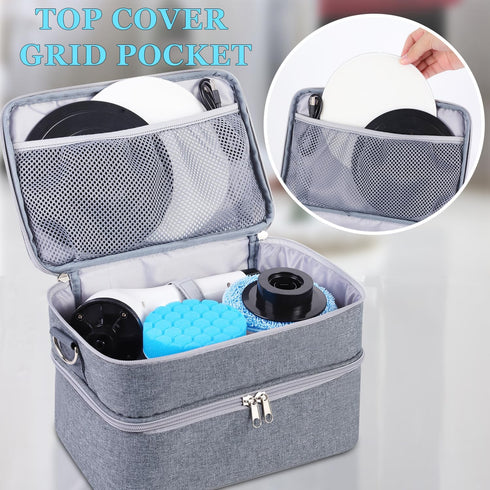 Portable Organizer Storage Bag for Electric Spin Scrubber Cleaning Brush, Carry Case for Bathroom Floor Windows