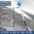 EVERSPROUT 1.5-to-3 Foot Cobweb Duster and Extension-Pole Combo (8-10 Ft Standing Reach, Medium-Stiff Bristles) | Lightweight 3-Stage Aluminum Pole | Hand-Packaged Indoor/Outdoor Use Brush Attachment by EVERSPROUT