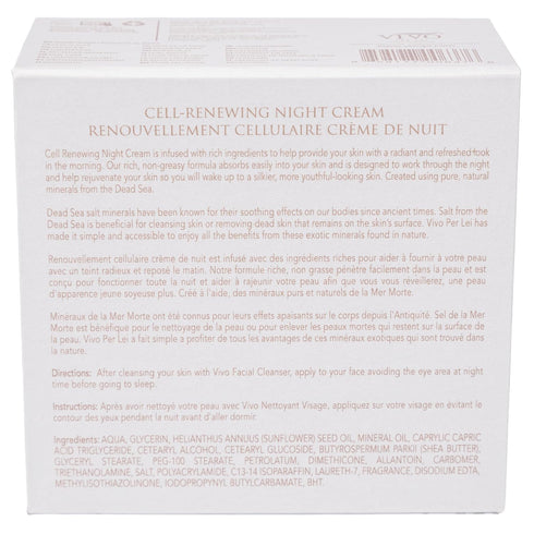VIVO Skin Care Products from Per Lei - Dead Sea Day Cream, Night Cream & Facial Peeling Set of 3 - 1.67 Fl. Oz.