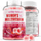 Sugar-Free Methylated Multivitamin for Women Gummies with Algae Calcium, Vitamin A, C, D3, E, K, B12, Iron, Biotin