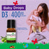 Wellements Baby Organic Vitamin D Drops – Certified Liquid Vitamin D3 for Infants & Toddlers (0.15 Fl Oz)