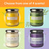Odor Eliminating Candle, Air Freshener for Cooking, Cigarette Smoke, Pet Odors, 105 Hour Burn Time, 12 OZ