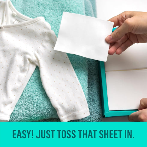 Rella Laundry Detergent Sheets, 60 Sheets, Fresh Linen Scent, Eco Friendly Travel Detergent, Biodegradable