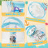 Y1tvei Clear Beach Cruise Lotion Toiletry Bag, Waterproof PVC Cosmetic Bag for Sunscreen Travel Makeup, Organizer Pouch