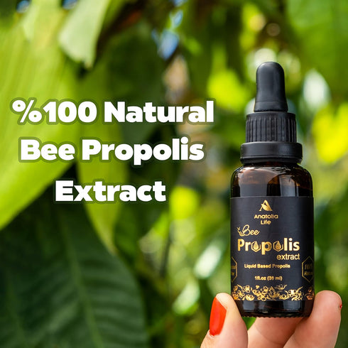 Natural Bee Propolis Extract, 30 mL | Advanced Liquid Tincture Immune System Booster, Seasonal Defense, Pure High