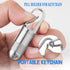 Small Titanium Pill Case | TISUR Keychain Pill Holder Travel Pill Box Container, Portable Waterproof Metal Pill Case