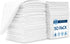 S&T INC. 50 Pack Microfiber Cleaning Cloth, Reusable Towels for Home and Cars, White, 11.5 in. x 11.5 in.