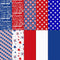 SANNIX 100 Sheets 4th of July Tissue Paper, Red Blue White Stars Gift Wrapping for Independence Day Crafts