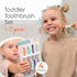 Cherish Baby Care Toddler Toothbrushes (4-Pack) for 1-2 Years - BPA-Free, Soft-Grip, Pediatric Dentist Designed