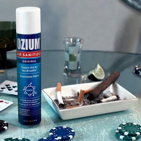 Ozium 3.5 Oz. Air Sanitizer & Odor Eliminator, Original Scent, 4 Pack for Homes, Cars, Offices