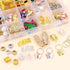 NAISKA 185Pcs Gold Butterfly Hair Jewelry | Gold Braid Hair Clips, Butterflies Charms, Dreadlock Accessories