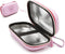 CASEMATIX Pink Insulated Travel Bag Case for Asthma Inhaler, Compatible with Chamber Inhaler Spacer, Masks, and More -