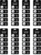 40 - CR2025 Battery, 3v Lithium Button Cell Coin Batteries