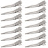 Hicarer 1.75 Inches Single Prong Hair Clips, 50 Pack - Durable Metal Alligator Clips for Hair Extensions, Dreads, Pin