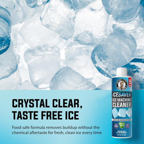 HVAC Guys 16oz Nickel Safe Ice Machine Cleaner and Descaler | Descales & Improves Efficiency | Universal Ice Maker