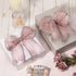 Ribbli Rose Pink Crinkled Wired Ribbon 2.5 Inch with Metallic Dusty Rose Wavy Christmas Ribbon for Cristmas Tree Topper Bow Wreaths Swags Gift Wrapping Wedding Decoration-Countinuous 10 Yard