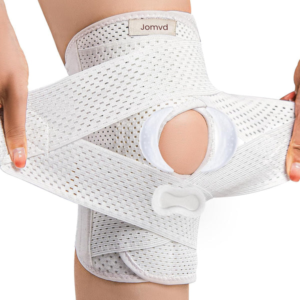 JOMVD Knee Brace for Meniscus Tear, Knee Pain, Adjustable Breathable Knee Support