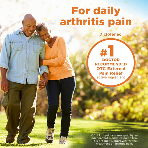 Amazon Basic Care Arthritis Pain Relieving Gel, Diclofenac Sodium Topical Gel, 1% (NSAID), 5.29 oz (Pack of 1)