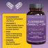 Viva Naturals 4-in-1 Daily Immune Support Supplement, 120 Capsules - 1000mg Sambucus Black Elderberry, Zinc, Vitamin C