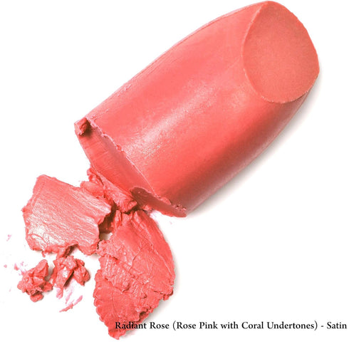 Mom's Secret Organic Natural Lipstick, Vegan, Gluten Free, Cruelty Free, Made in the USA, 0.12 oz. (Radiant Rose)